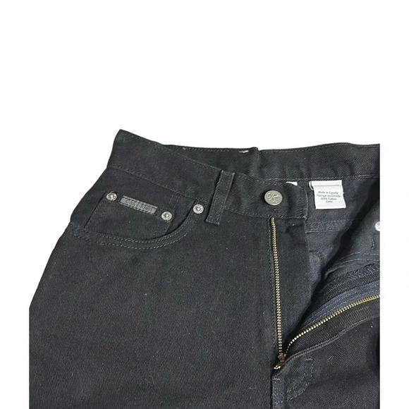 Black jeans,Calvin Klein NWT 🇨🇦 Y2K ,vtg classic,Waist 25 ,high rise 11”,biker - Picture 9 of 9